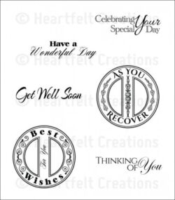 HC - Heartfelt Sentiment Cling Stamp Set