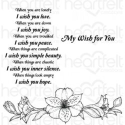 HC - Sunrise Lily Wishes Cling Stamp Set